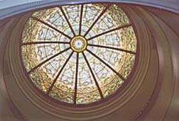 [photo, Tiffany skylight, Miller Senate Office Building, 11 Bladen St., Annapolis, Maryland]