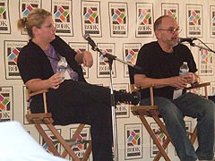 [photo, authors, Janine Driver and Wray Herbert, Baltimore Book Festival, Mount Vernon Place, Baltimore, Maryland]